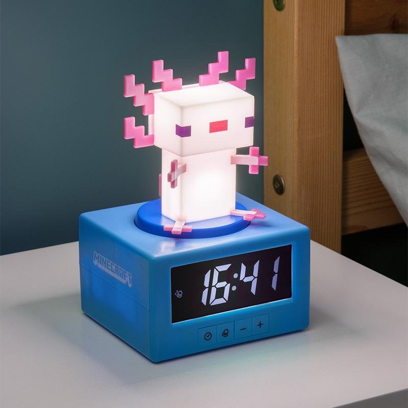 MINECRAFT - Axoloti - Réveil Lumineux Icon 12cm