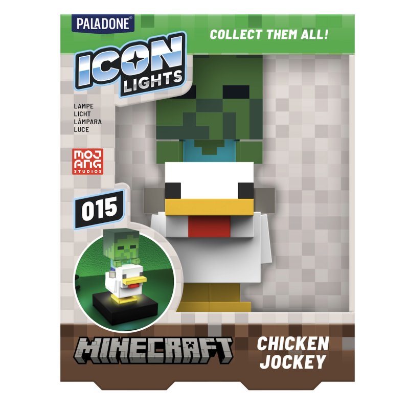 MINECRAFT - Poule Chevauchée - Lampe Icon 11cm