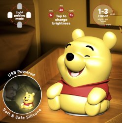 WINNIE L'OURSON - Lampe Décorative 'SquishyGlo' Rechargeable