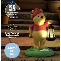 WINNIE L'OURSON - Lampe Solaire Extérieure 'LunaGlo' 33cm