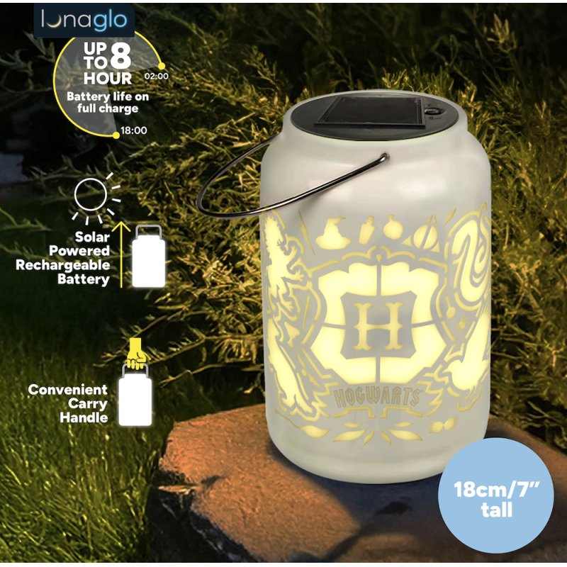 HARRY POTTER - Poudlard - Lanterne Solaire Ext. Projection 'LunaGlo'