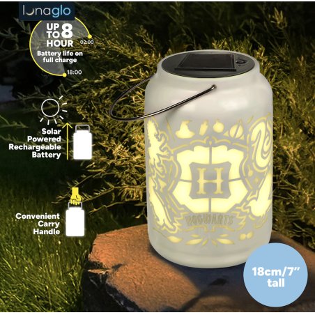 HARRY POTTER - Poudlard - Lanterne Solaire Ext. Projection 'LunaGlo'