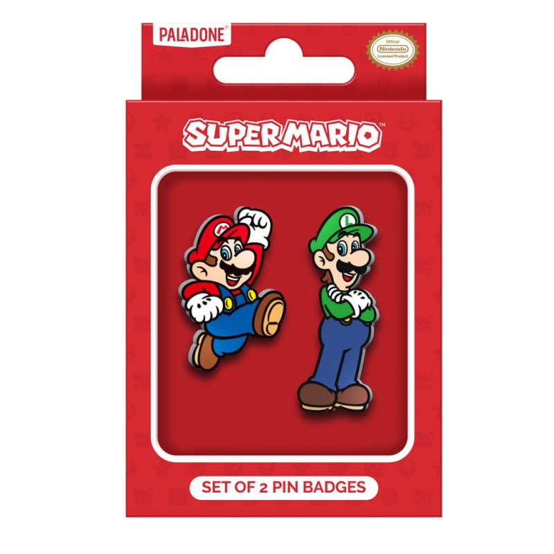 SUPER MARIO - Set de 2 Pin's en Métal