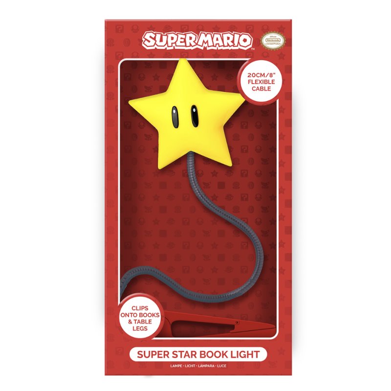 SUPER MARIO - Super Etoile - Lampe de Lecture 19cm