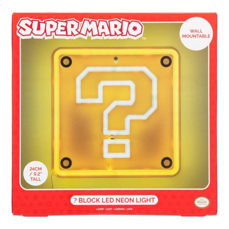 SUPER MARIO - Block Question - Lampe Murale Néon LED 25cm