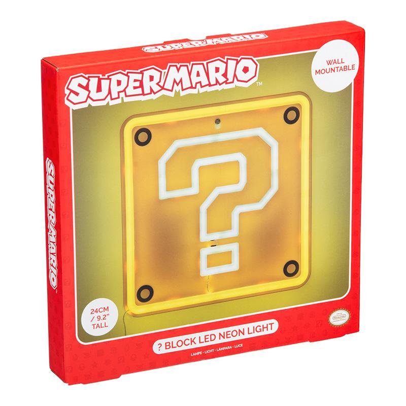 SUPER MARIO - Block Question - Lampe Murale Néon LED 25cm