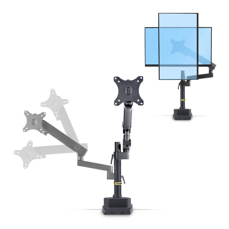 StarTech.com Desk Mount Monitor Arm, Up to 40-inch Screen/17.6lb (8kg), Mechanical Spring-Assisted Arm,