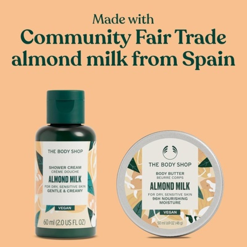 The Body Shop Almond Milk Treats Christmas Gift Set Shower Cream 60ml