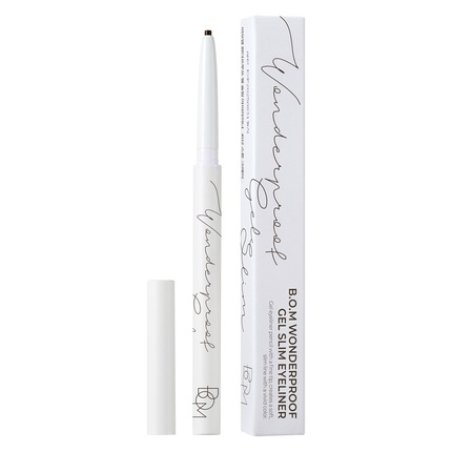 Bom Wonderproof Gel Slim Eyeliner 03 Deep Brown Longlasting And Waterproof
