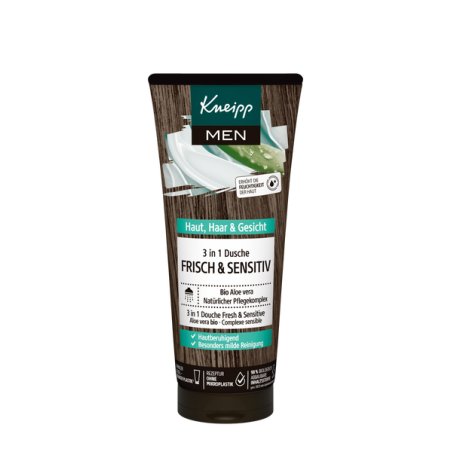Kneipp 918528 gel douche et nettoyant pour le corps 200 ml Hommes Corps, visage et cheveux Fraicheur