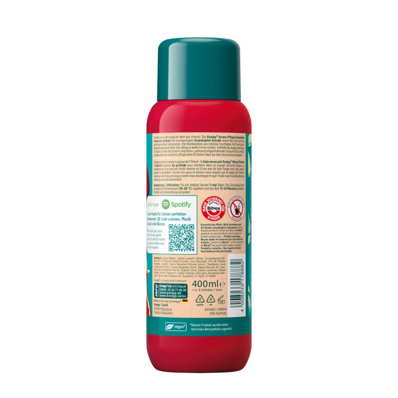 Kneipp 919467 bain à bulles et laits Bain moussant 400 ml