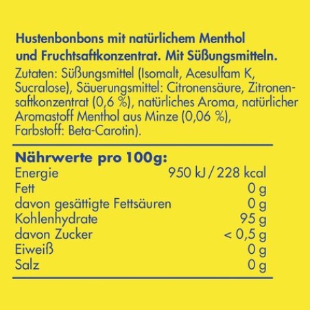 Wick Lemon Cough Drops with Natural Menthol Sugar-Free Soothing