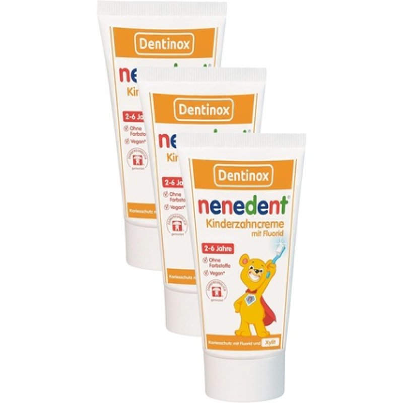 Nenedent Children's Toothpaste 3-Way Protection Against Cavities and Hardens Tooth Enamel