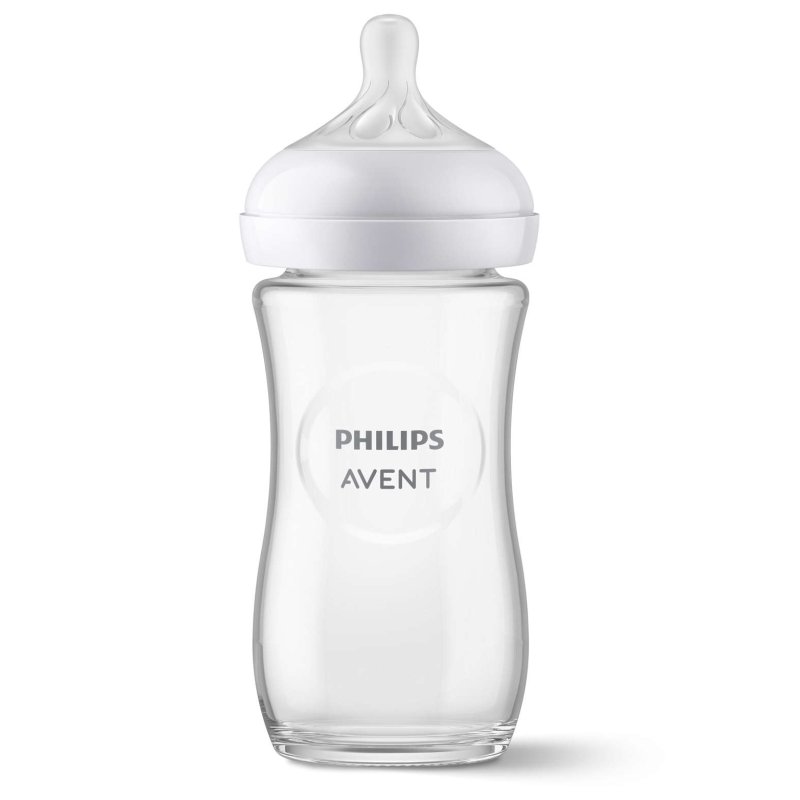 Philips AVENT Natural à Réponse Naturelle SCY933/01 Biberon verre 240ml - 1 pièce