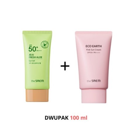 The Saem Spf50 Jeju Sun Gel Eco Pink Sun Package