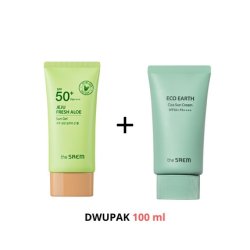 The Saem Jeju Sun Gel Spf50 And Eco Cica Sun Package