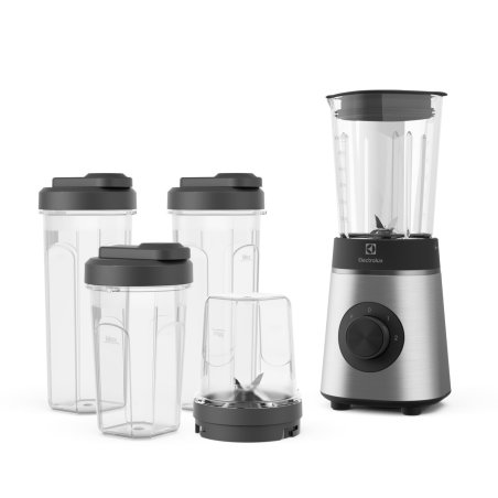Electrolux E4CB1-6ST 1 L Tabletop blender 350 W Black Stainless steel Transparent
