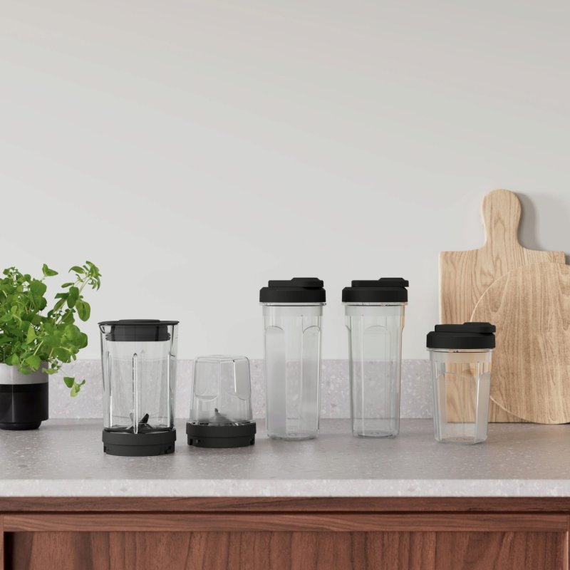 Electrolux E4CB1-6ST 1 L Tabletop blender 350 W Black Stainless steel Transparent