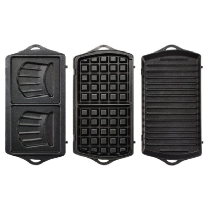 Tefal Break Time SW6148 gaufrier et appareil à croque-monsieur Noir, Gris