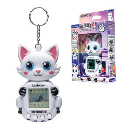Lexibook - My Best-E® 2 Cats console with LCD screen and keychain attachment (JLMBCAT)