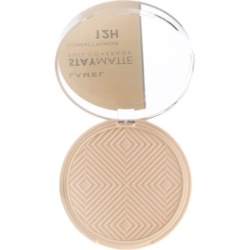 Lamel Stay Matte Compact Powder Light Natural Coverage Universal Neutral Undertone Cruelty-Free N.403