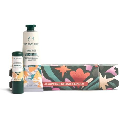 The Body Shop Almond Milk Hand & Lip Duo Gift Set - Hand Balm 30ml and Lip Care