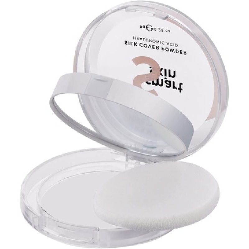 Lamel Smart Skin Compact Powder Sand N. 404 Light Natural Coverage Long-Lasting Cruelty-Free