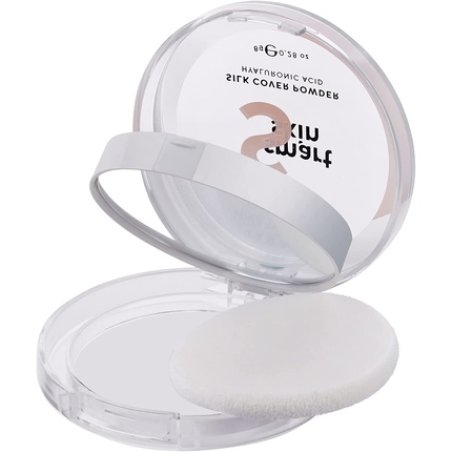 Lamel Smart Skin Compact Powder Sand N. 404 Light Natural Coverage Long-Lasting Cruelty-Free