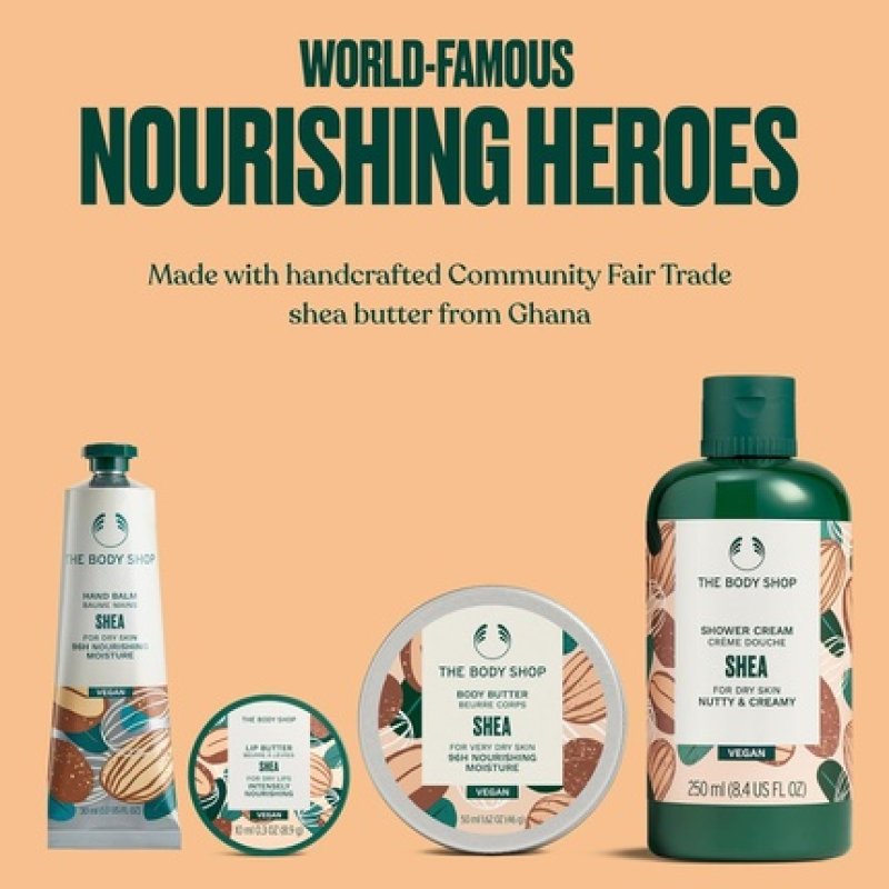 The Body Shop Shea Essentials Gift Set Shower Cream 250ml Body Butter 50ml