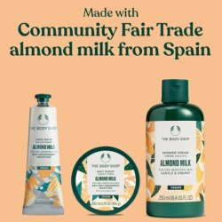 The Body Shop Almond Milk Essentials Gift Set Shower Cream 250ml Body Yogurt