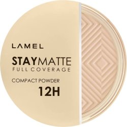Lamel Stay Matte Compact Powder Cold Ivory N.402 Universal Neutral Undertone - Cruelty-Free
