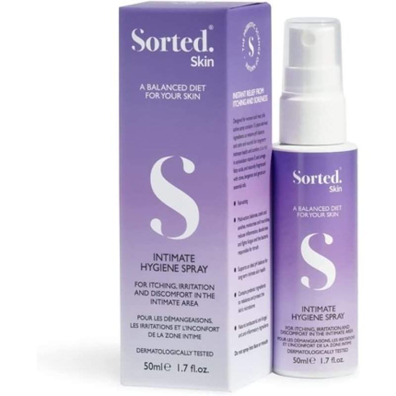 Sorted Skin Intimate Hygiene Spray Instant Relief from Itching and Soreness PH Balanced Formula for All Genders