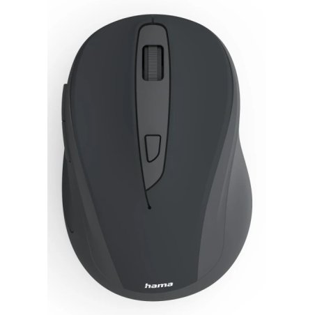Hama WM-400 Compact Wireless Optical Mouse, 6 Buttons, 800-1600 DPI, Black