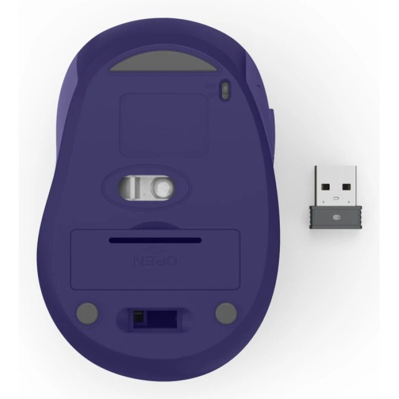 Hama WM-400 Compact Wireless Optical Mouse, 6 Buttons, 800-1600 DPI, Blue