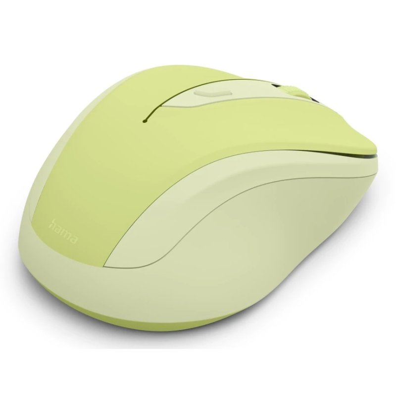 Hama WM-400 Compact Wireless Optical Mouse, 6 Buttons, 800-1600 DPI, Green