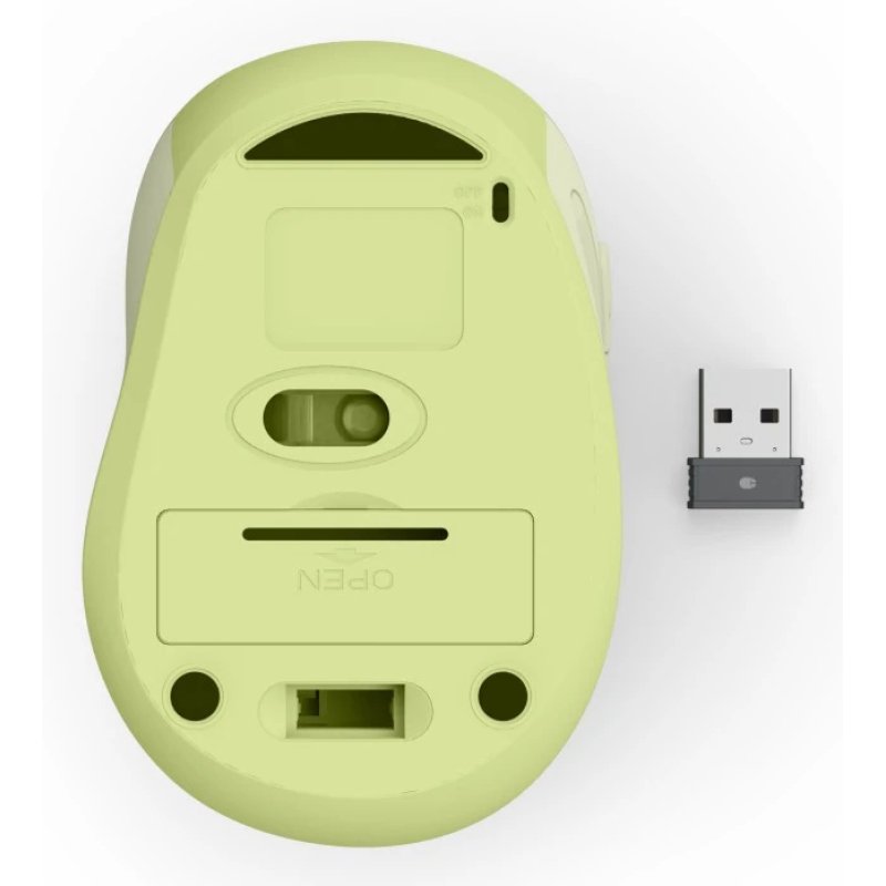 Hama WM-400 Compact Wireless Optical Mouse, 6 Buttons, 800-1600 DPI, Green