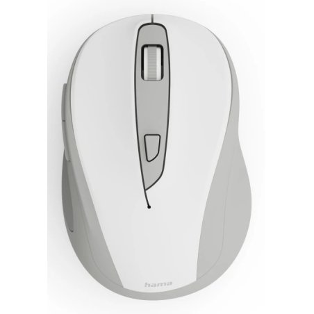 Hama WM-400 Compact Wireless Optical Mouse, 6 Buttons, 800-1600 DPI, White