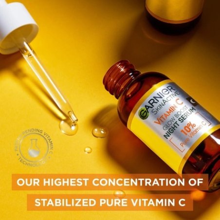 Garnier Skinactive Vitamin C 10 Glow Boost Night Serum 30 Ml