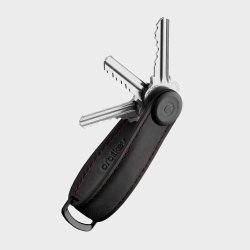 Orbitkey - Crazy Horse Leather Key Organiser - Obsidian Red