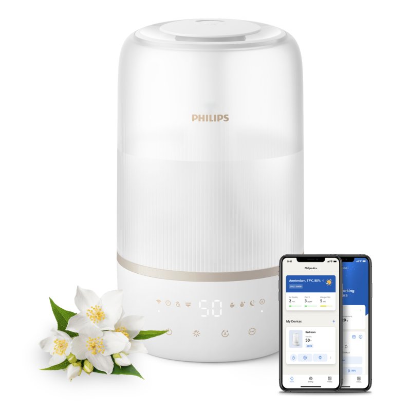 Philips 1000 series HU1510/04 humidifier Ultrasonic 3 L White 19 W