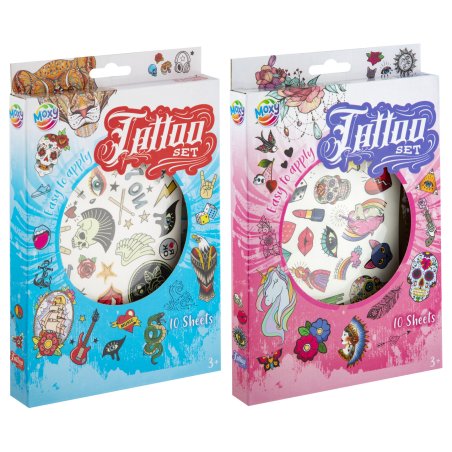 Moxy - Tattoo set, 22x15cm, 10 sheets (200021)