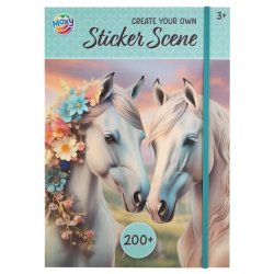 Moxy - Horse sticker scene book a4, 200 stickers (190003)