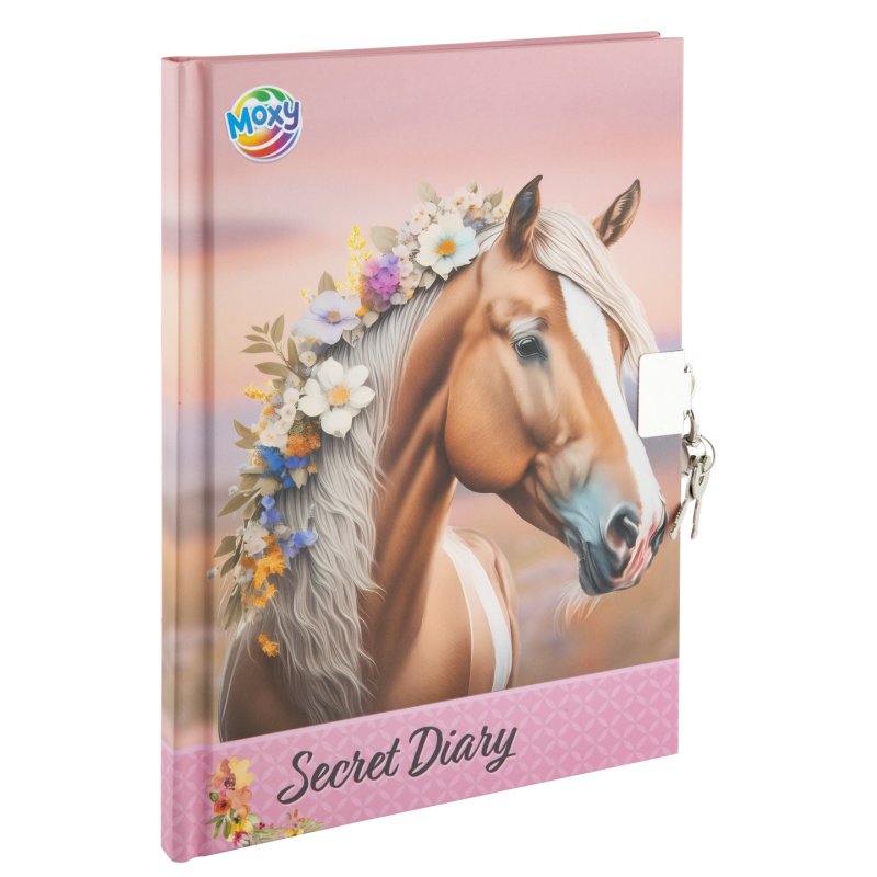 Moxy - Horse secret diary with key & lock A5, 60 sheets (190008)