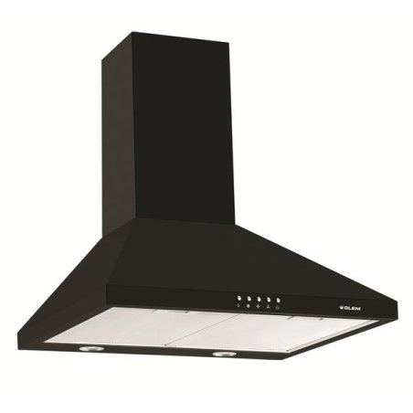 Hotte murale pyramide 60 cm - 569 m³/h - 62 à 68 dB(A) min./max. - Bout *