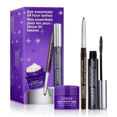 Clinique Eye Essentials 24 Hour Lashes Set Includes Lash Power Mascara 6ml Quickliner For Eyes 014g And All About Eyes