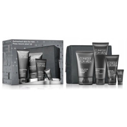 Clinique For Men Refreshed Skin For Him Set Includes Face Scrub 100ml Moisturizing Lotion 100ml Antiage Eye Cream 7ml