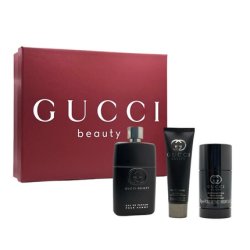 Gucci Guilty Pour Homme Gift Set Eau De Parfum Spray 90ml Deodorant Stick 75ml Shower Gel 50ml