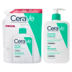 Cerave Foaming Gel 473 Ml Ecorefill 473 Ml Gentle Cleanser For Face
