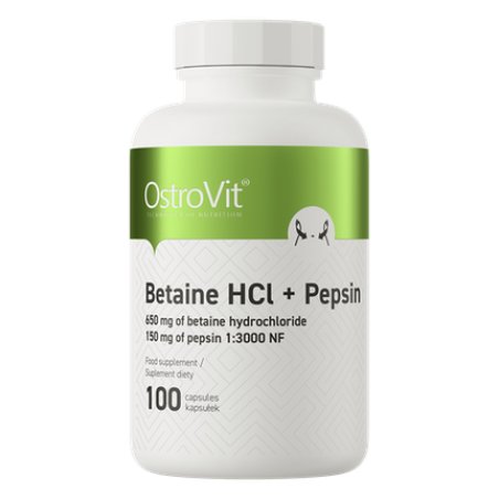 Ostrovit Betaine HCl Pepsin 100 Capsules