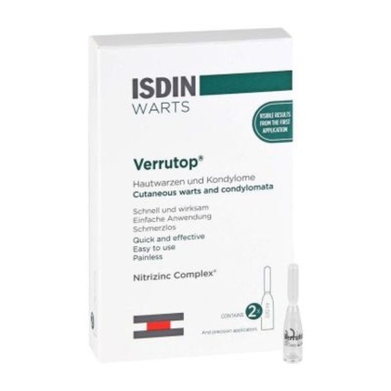 Isdin Warts Verrutop Warts And Condylomas 4 Ampoules